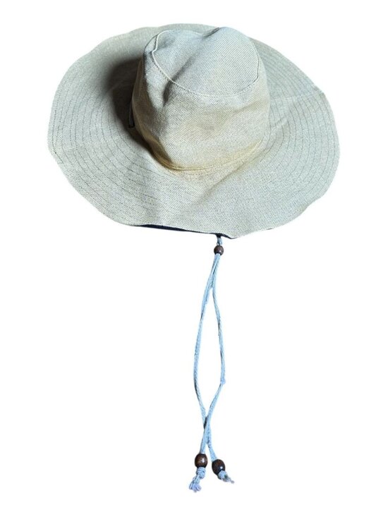 Tory Burch Adjustable Wide Brim Sun Hat Khaki Safari Beach Resort Hat